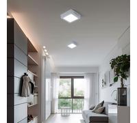 Plafoniera Aufbaupanel LED Lampada da Corridoio Bianco Luce Del Giorno 2er Set [EEK: E]