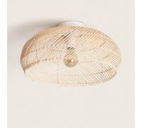 LEDKIA LIGHTING Plafoniera Bambù Nango per Soggiorno, Cucina Naturale