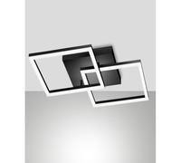 Plafoniera BARD a led moderna 39W Nero 3394-22-101 Fabas Luce
