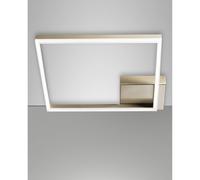 Fabas Luce Plafoniera LED Bard, 42x42cm, finitura oro opaco Fabas Luce