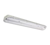 PLAFONIERA BEGHELLI 13621 STAGNA ELETTRONI 2X58W COMPLETA NEON BS100 GRIGIO IP65