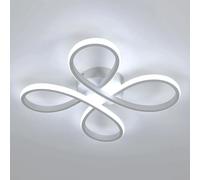 Plafoniera bianca moderna, romantica plafoniera a LED in acrilico a forma di fiore per balcone, corridoio, camera da letto, soggiorno e sala da pranzo