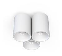 Plafoniera Bianco 3-flammig GU10 H:13 CM B:18 CM Piccolo Corridoio Interno