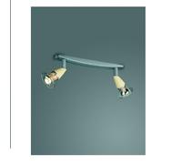 PLAFONIERA BINARIO 2 SPOT E14 CON DISCO GIALLI PASTELLO MASSIVE 04890/62/84