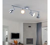 Plafoniera Binario Faretti Spot Lampada da Soggiorno LED 4-Flammig Regolabile