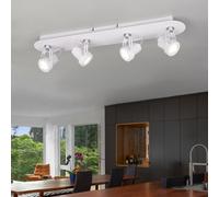 Trio Leuchten Goa 800600431 - Faretto in metallo bianco opaco, 4 x GU10