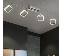 Plafoniera Binario Faretti Spot LED da Salotto Punti Regolabile L 89 CM