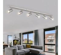 Plafoniera Binario Faretti Spot Mobile Lampada da Soggiorno 6 Fiamma L 115cm [EEK: Non valutato]