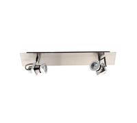 Plafoniera Bright Light in metallo con 2 faretti LED GU10 orientabili