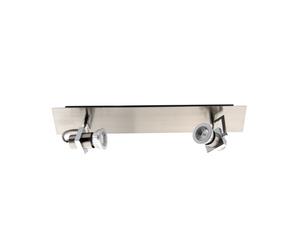 Plafoniera Bright Light in metallo con 2 faretti LED GU10 orientabili