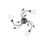 Plafoniera classica bronzo per soggiorno e camera a 3 luci stf 0004