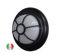 Plafoniera classica da parete esterno D 28 cm fusione alluminio diffusore polica