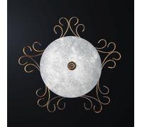 Plafoniera classica in ferro battuto e vetro a 2 luci BGA 3174-40