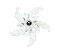 Plafoniera classica in legno bianco a 1 luce esse 795/1p