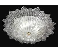 Plafoniera in Vetro di Murano originale 4 Luci Fatto a mano in Italia cristallo