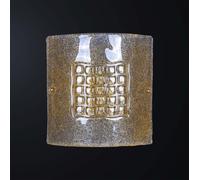 Plafoniera classica in vetro murano graniglia ambra a 2 luci BGA 3489-pl32