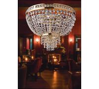 Plafoniera classica oro con cristalli 3 luci LGT Atene pl3