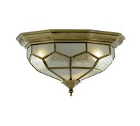 Pisa II 2Lt Flush - Metallo ottone anticato e vetro acidato
