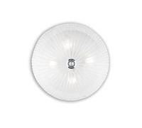Plafoniera Classica Shell Vetro Trasparente 4 Luci E27