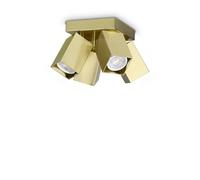 Plafoniera Collezione DYNAMITE 4 luci GU10 Ottone Dimmerabile Ideal Lux