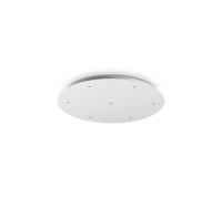 MAPA LED DROP ROSONE BIANCO 7 LUCI D.50CM IN METALLO