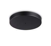 Plafoniera Collezione MAPA Nero Ø36 Cm H4,5 Mm Alluminio/Vetro Ideal Lux [EEK: A++]