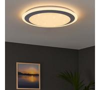 Plafoniera con cielo stellato Lampada da soffitto a LED Lampada da camera da letto LED, metallo acrilico, 11W 700Lm bianco caldo, DxH 34x8,5 cm
