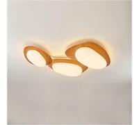 Plafoniera con ciottoli in stile giapponese, plafoniera scandinava minimalista con venature del legno, plafoniera retrò per cameretta dei bambini, per lampade e lanterne della camera da letto del