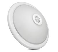 Plafoniera con sensore di movimento e crepuscolare per LED 2xE27