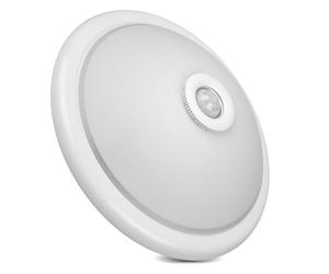 Plafoniera con sensore di movimento e crepuscolare per LED 2xE27