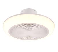 Plafoniera con Ventilatore da Interno a LED Ø46 cm Plastica Bianca