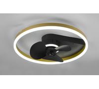 Plafoniera con Ventilatore da Interno a LED SMD Ø50 cm Metallo Nero Opaco