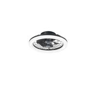 Plafoniera con ventilatore Etesia dimmerabile 5500 lm CCT 40W nero Nero
