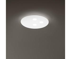 Plafoniera Contemporanea Alluminio Bianco Acrilico Led 27+21W 3000K
