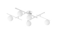Plafoniera Contemporanea Atlas Metallo Bianco 5 Luci G9 4W 3000K Ip20