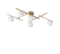 Plafoniera Contemporanea Atlas Metallo Oro 5 Luci G9 4W 3000K Ip20