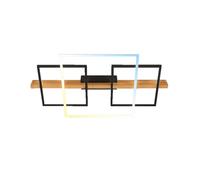 Plafoniera Contemporanea Cadre Metallo Nero Led Integrato 10W Da 2700 A 6500K