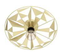 Plafoniera Contemporanea Castanuelo 1 Luce Acciaio Oro