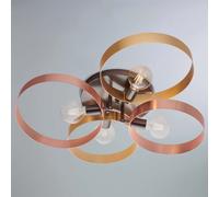 Plafoniera contemporanea con cerchi in metallo a 4 luci luxury lgt 199