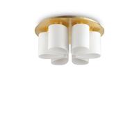 Plafoniera Contemporanea Daisy Metallo Oro 6 Luci E27