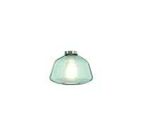 Plafoniera Contemporanea Double Skin Alpha Metallo Verde Vetro Cromo 1 Luce E27 [EEK: A++]