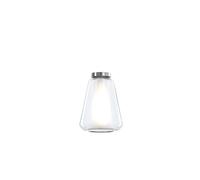 Plafoniera Contemporanea Double Skin Gamma Metallo Cromo Vetro Trasp. 1 Luce E27 [EEK: A++]