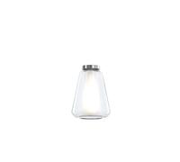 Plafoniera Contemporanea Double Skin Gamma Metallo Cromo Vetro Trasp. 1 Luce E27 [EEK: A++]