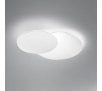 Plafoniera Drum in alluminio colore bianco a LED 43W 3440LM - 3000K biemissione rotazione e inclinazione 77cm