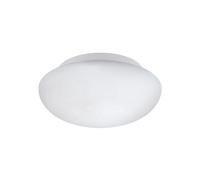 Plafoniera Contemporanea Ella 1 Luce Acciaio Bianco