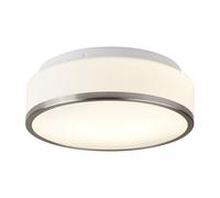 Searchlight Plafoniera Flush IP44, Ø 28 cm, argento satinato Searchlight