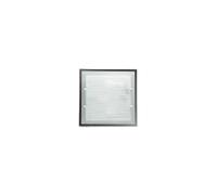 Plafoniera In Vetro Satinato Quadrata Moderna Frame Bianco 4 Luci E27 Media