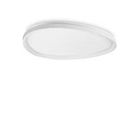 Plafoniera Contemporanea Gemini Metallo Bianco Led Integrato 42W 3000K Ip20