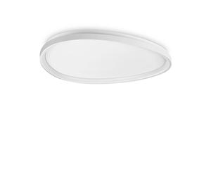 Plafoniera Contemporanea Gemini Metallo Bianco Led Integrato 42W 3000K Ip20 [EEK: A++]