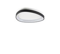 Plafoniera Contemporanea Gemini Metallo Nero Led Integrato 23W 3000K Ip20
